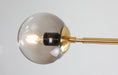 Olive Tree Branch 4 Bulb Staircase Void Brass Pendant Light - DWHOME