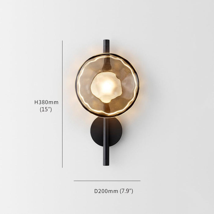 Stratus modern contemporary wall light - in black - DWHOME