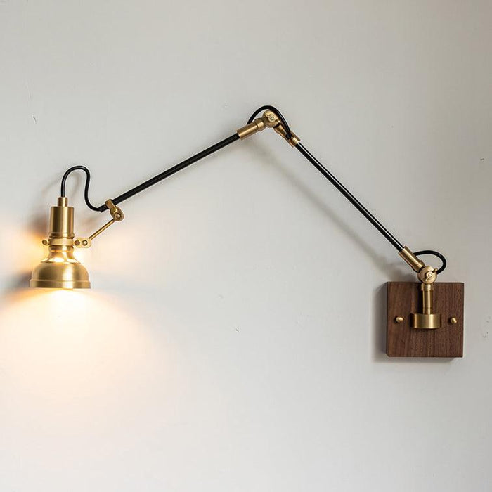 Mill House Long Arm Brass Wall Light - DWHOME