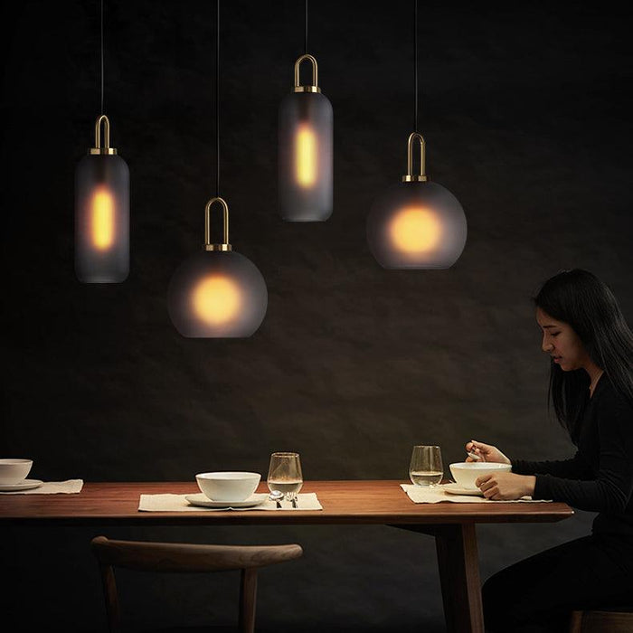 Yayoi Glass Globe Brass Fitting Pendant Light - DWHOME