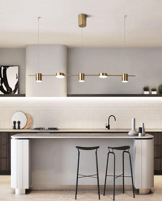 Nori Minimalist Brass Pendant Light Chandelier - DWHOME