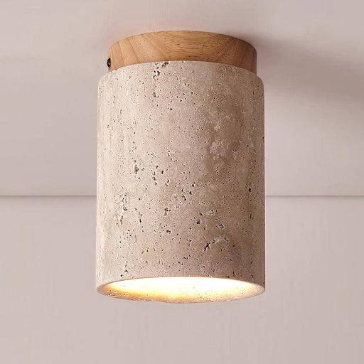 Sonoma Wood And Stone Minimalist Ceiling Light - DWHOME