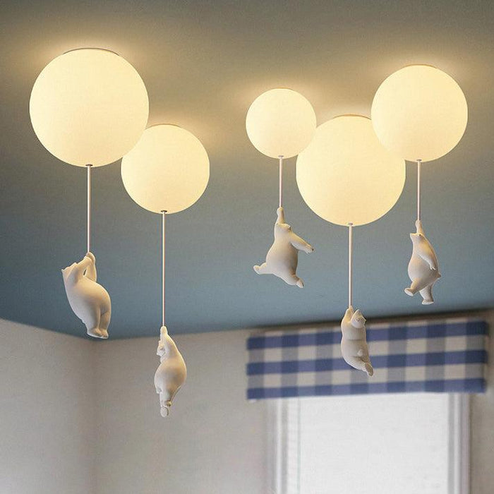 The Flying Bears Children Nursery Ceiling Light - DWHOME