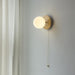 Odesa Wooden Plate Minimalist Line Wall Light-DWHOME