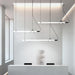 Sasaki Minimalist Linear Suspension Pendant Light - DWHOME