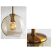 Millow Glass Shade Brass Fitting Pendant Light - DWHOME