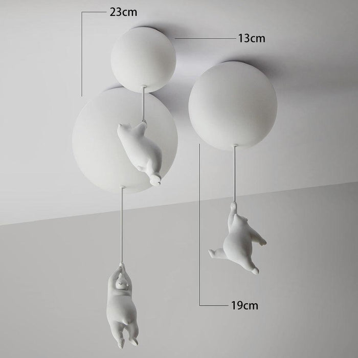 The Flying Bears Children Nursery Ceiling Light - DWHOME