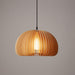 Septo Wooden Shade Japandi Pendant Light - DWHOME