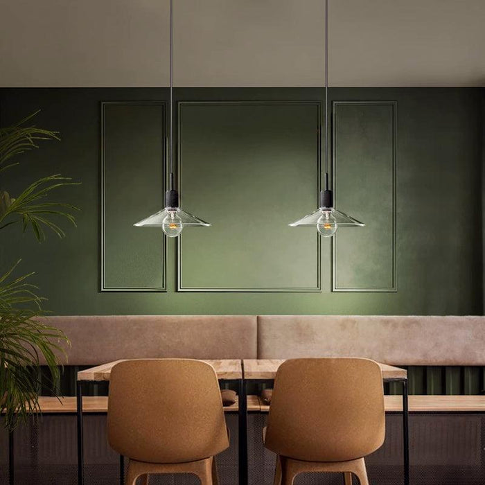 Quentin Knurled Brass Loft Pendant Light (Brass | Black) - DWHOME