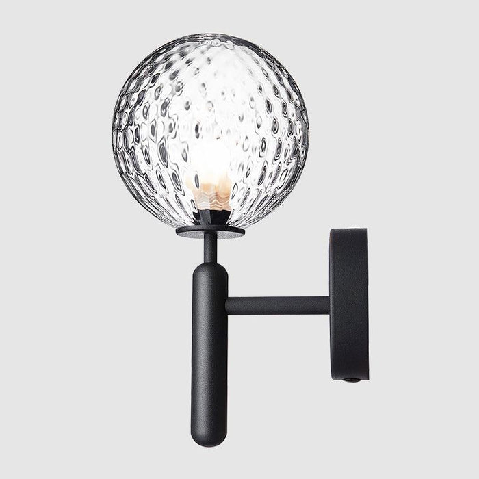 Nostra Minimalist Line Glass Globe Wall Light - DWHOME