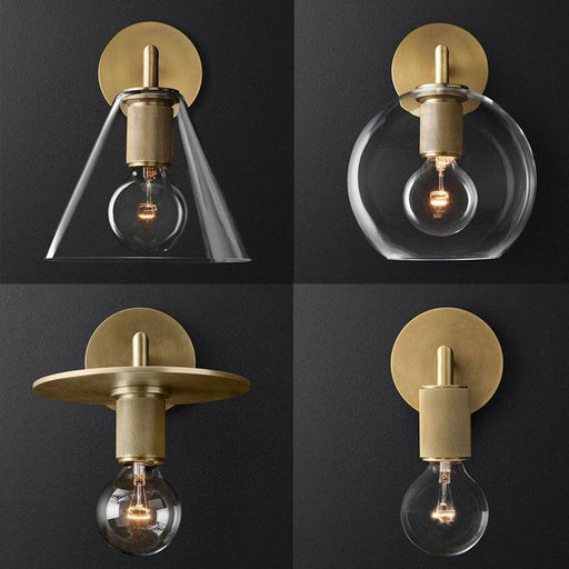 LED Simple Modern Brass Color Wall Light - DWHOME