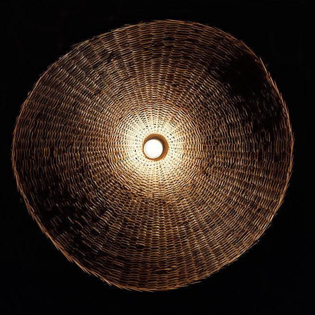 Panama Rattan Wicker Bamboo Pendant Light - DWHOME