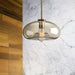 Millow Glass Shade Brass Fitting Pendant Light - DWHOME