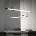 Sasaki Minimalist Linear Suspension Pendant Light - DWHOME
