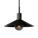 Quentin Knurled Brass Loft Pendant Light (Brass | Black) - DWHOME