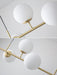 Olive Tree 5 Head Branch Milky Glass Kitchen Island Pendant Light - DWHOME