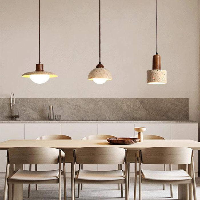 Sonoma Wood And Stone Minimalist Pendant Lights - DWHOME