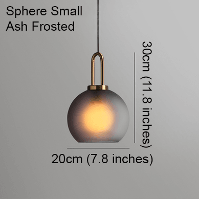 Yayoi Glass Globe Brass Fitting Pendant Light - DWHOME