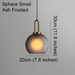 Yayoi Glass Globe Brass Fitting Pendant Light - DWHOME