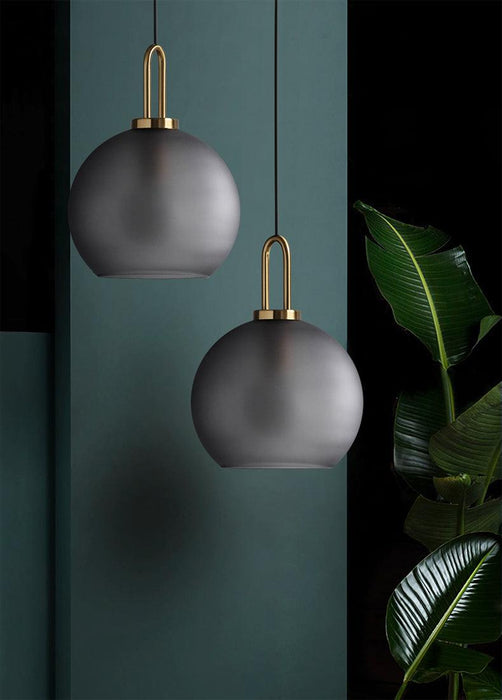 Yayoi Glass Globe Brass Fitting Pendant Light - DWHOME