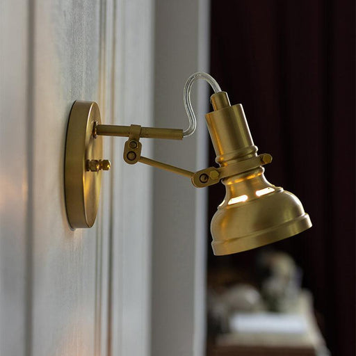 Mill House Short Arm Brass Wall Light-DWHOME