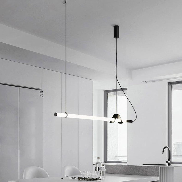 Sasaki Minimalist Linear Suspension Pendant Light - DWHOME