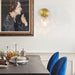 Pomelo Mid century modern Glass Ball Brass Wall Light - DWHOME