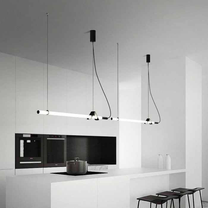 Sasaki Minimalist Linear Suspension Pendant Light - DWHOME