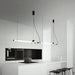 Sasaki Minimalist Linear Suspension Pendant Light - DWHOME