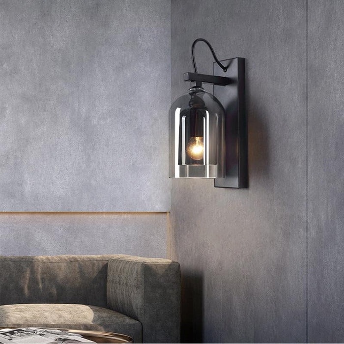 LED North European Modern Glass Cage Decorative Wall Light - DWHOME