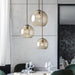 Millow Glass Shade Brass Fitting Pendant Light - DWHOME