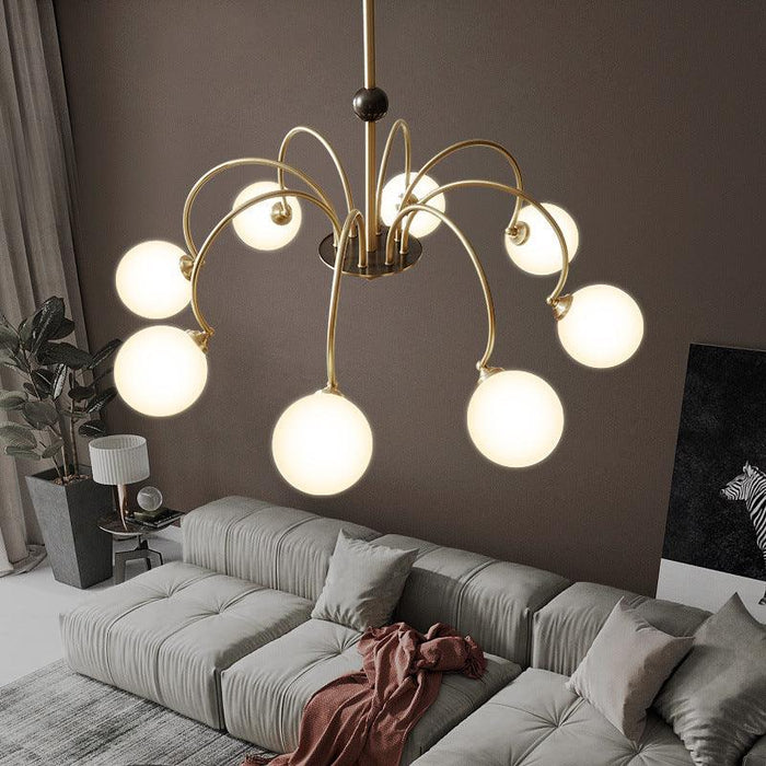 LED Modern Multi-sphere Decorative Brass Pendant Light - DWHOME