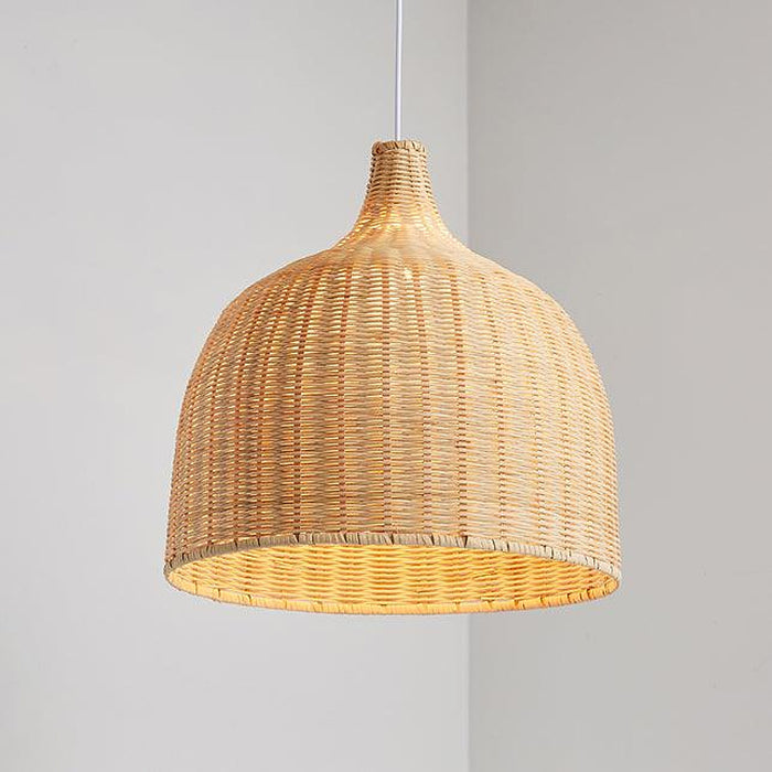 "Lampe suspendue en rotin et bambou tressé La playa - DWHOME"