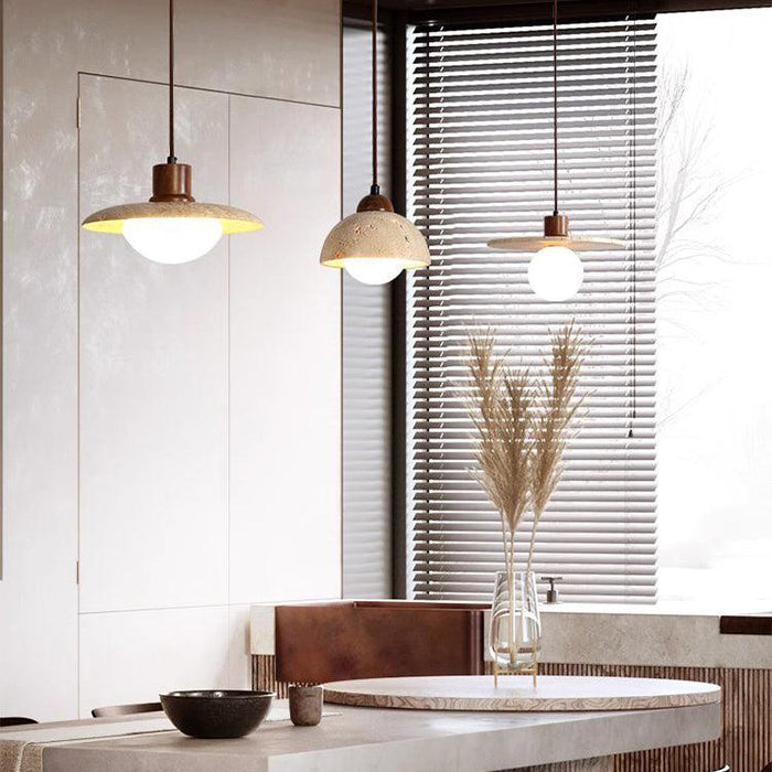 Sonoma Wood And Stone Minimalist Pendant Lights - DWHOME