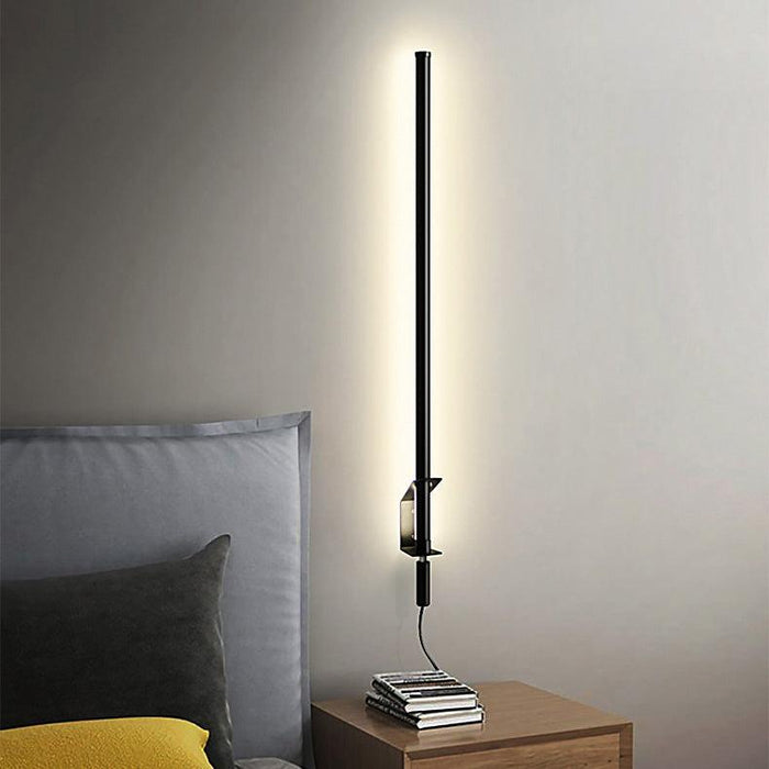 Sasaki Minimalist Line LED Wall Light With Wall Plug - DWHOME
