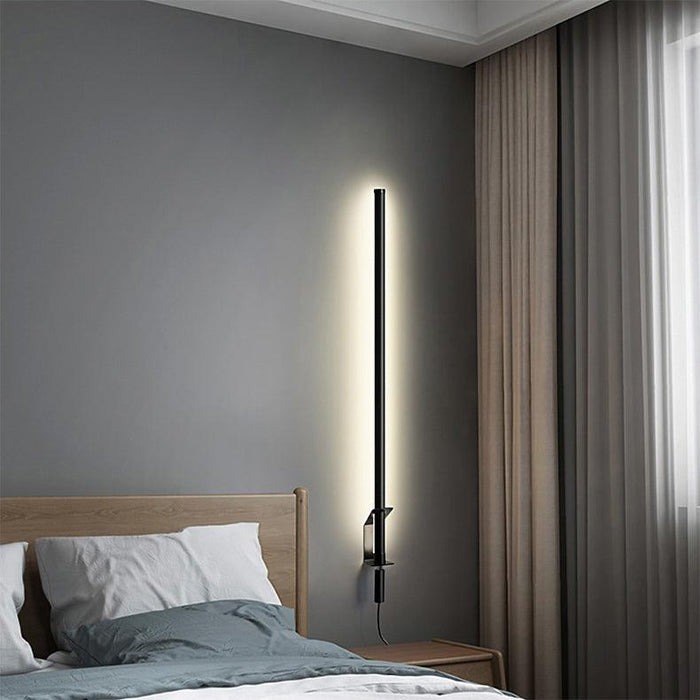 Sasaki Minimalist Line LED Wall Light With Wall Plug - DWHOME