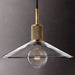 Quentin Knurled Brass Loft Pendant Light (Brass | Black) - DWHOME