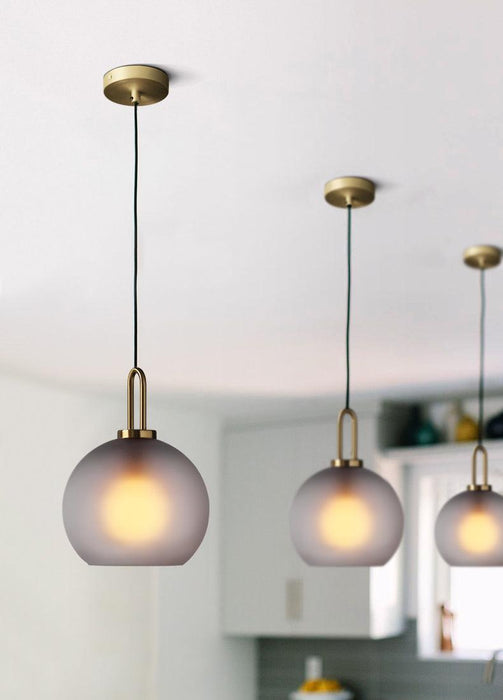 Yayoi Glass Globe Brass Fitting Pendant Light - DWHOME