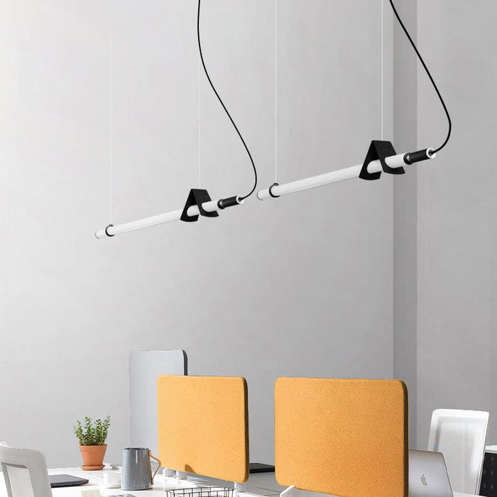 Sasaki Minimalist Linear Suspension Pendant Light - DWHOME