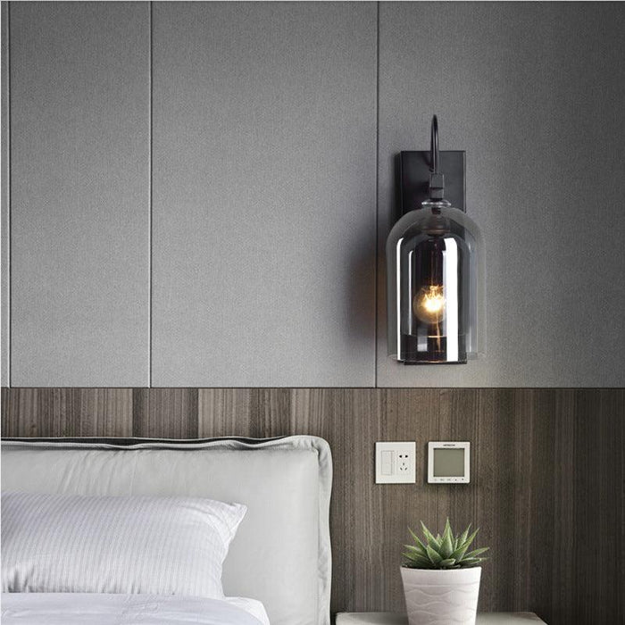 LED North European Modern Glass Cage Decorative Wall Light - DWHOME