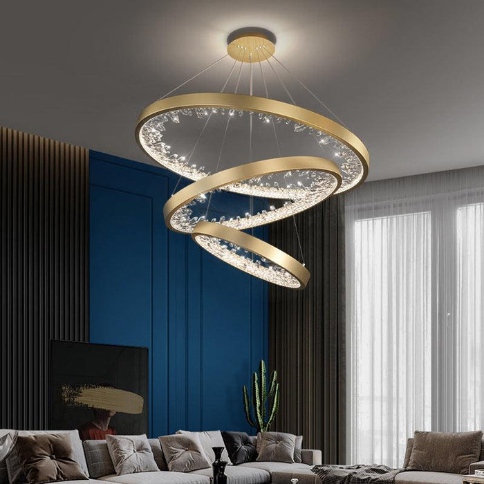 LED Modern Luxury Ring Design Pendant Light - DWHOME