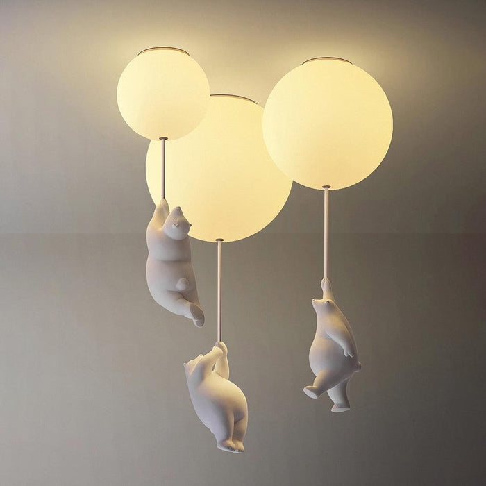 The Flying Bears Children Nursery Ceiling Light - DWHOME