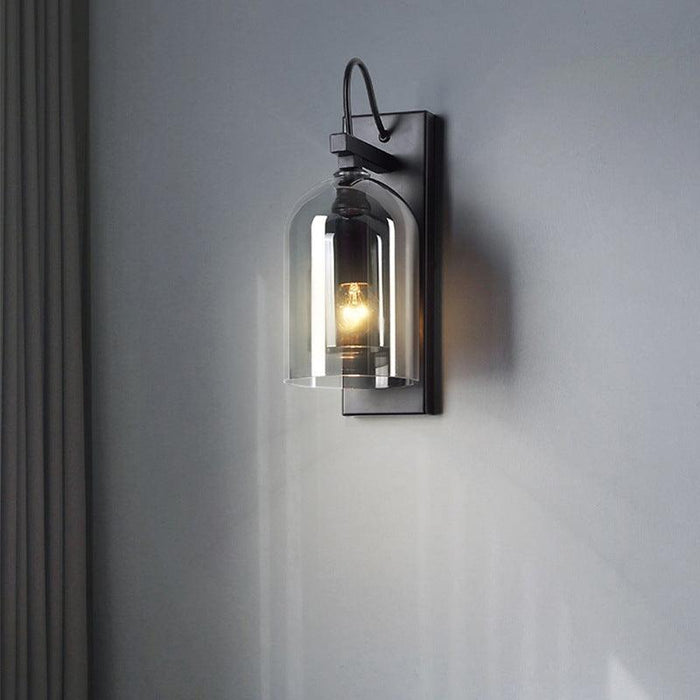 LED North European Modern Glass Cage Decorative Wall Light - DWHOME