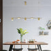 Nori Minimalist Brass Pendant Light Chandelier - DWHOME