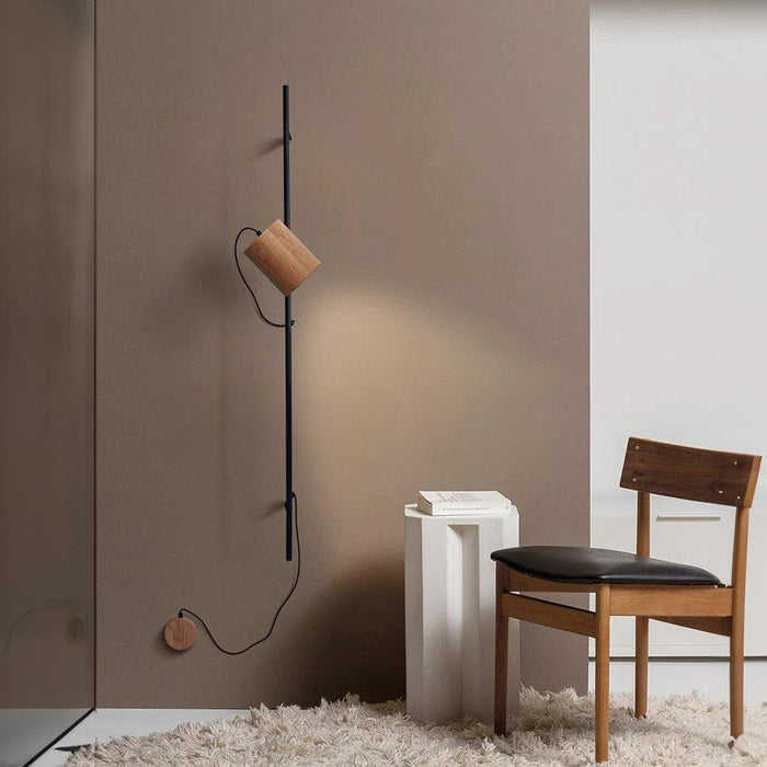 Umea Wooden Spotlight With Railing Wall Light - DWHOME