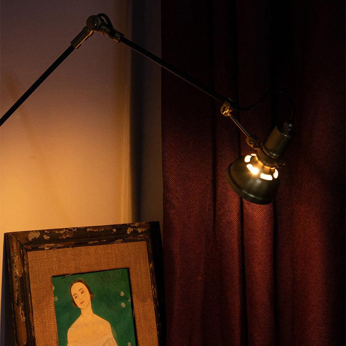Mill House Long Arm Brass Wall Light - DWHOME