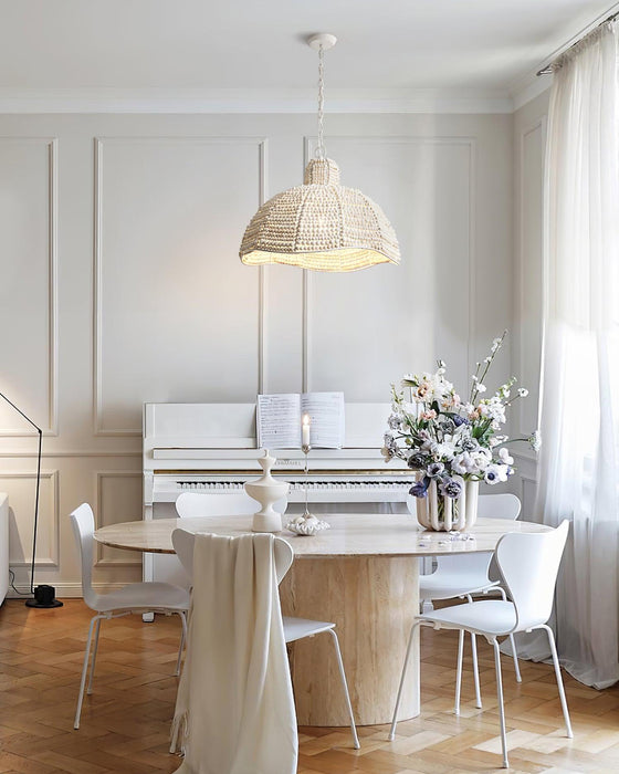 Obispo Wood Beads Pendant Lamp-DWHOME