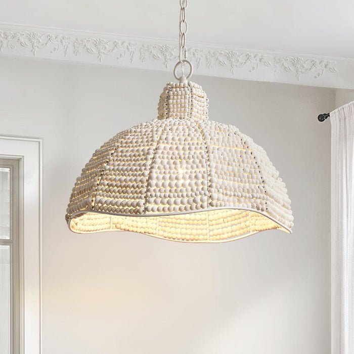 Obispo Wood Beads Pendant Lamp-DWHOME