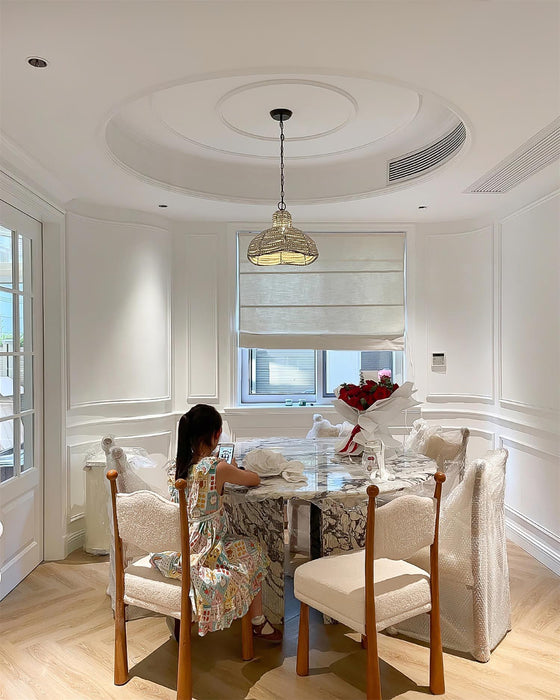 Obispo Wood Beads Pendant Lamp-DWHOME