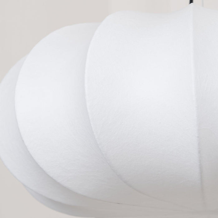 Oblate Silk Pendant Lamp-DWHOME